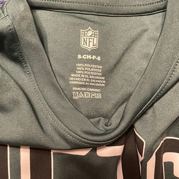 NWOT NFL JETS football short sleeve shirt size kids small - Picture 7 of 7